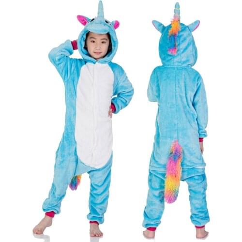 Unicorn Kigurumi For Children Cosplay Sleepwear Kids Animal Pajamas Costume Girls Boys Unicornio Pajama Set