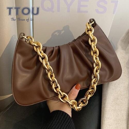 Elegant Womens Crossbody Bag High Quality Pu Leather Female Luxury Designer Handbag Office Lady Chain Shoulder Messenger Bag