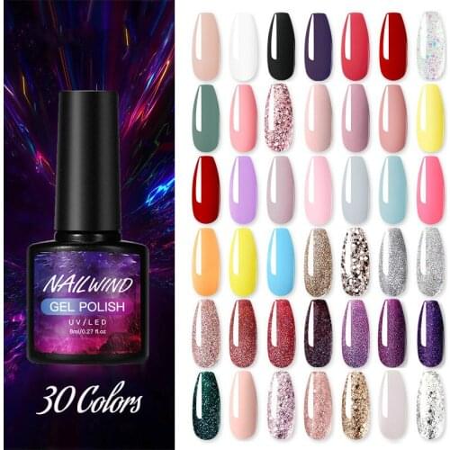 Gel polish Hybrid Varnishes Neon Manicure Set for Nails Extension Base Top Coat UV permanent Nail Art Gel Nail Polish