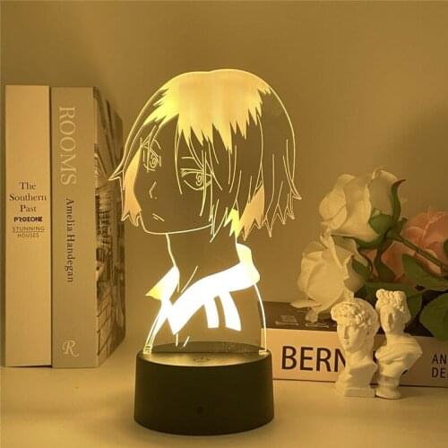 Haikyu!! Led Night Light Anime Kozume Kenma Lamp for Bedroom Decor Nightlight Kids Children Birthday Gift Haikyuu Kenma Light