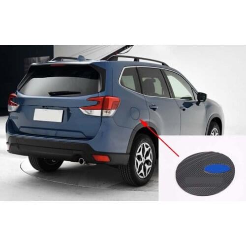 Fuel Oil Tank Cap Carbon Fiber Cover Trims For 2019-2021 Subaru Forester New Decoration Style 1PCS