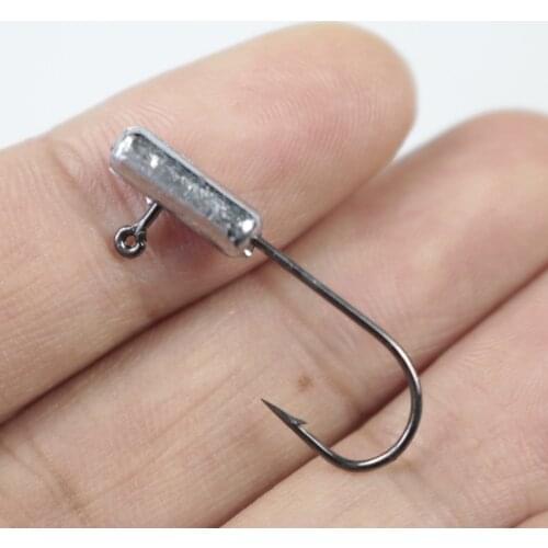 5pcs/lot fishing hook jig lead head fishing hooks 1.5g single hook for soft lure Jigging Worm Shad Hook