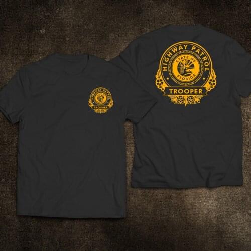 2019 Fashion New Florida Highway Patrol Trooper Motor Cycle Unit Police Department T-Shirt Tee shirt