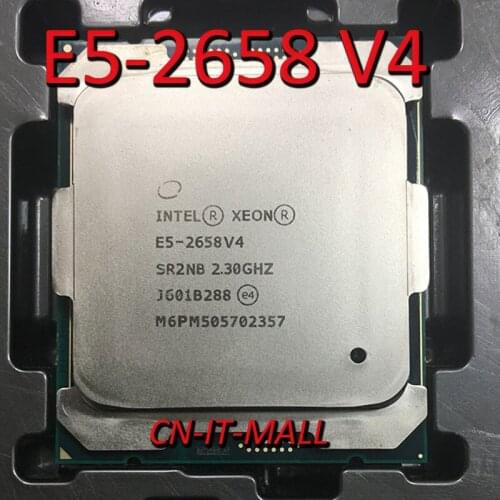 Intel Xeon E5-2658 V4 SR2NB CPU 2.3GHz 35M 14 Core 28 Threads LGA2011-3 Processor