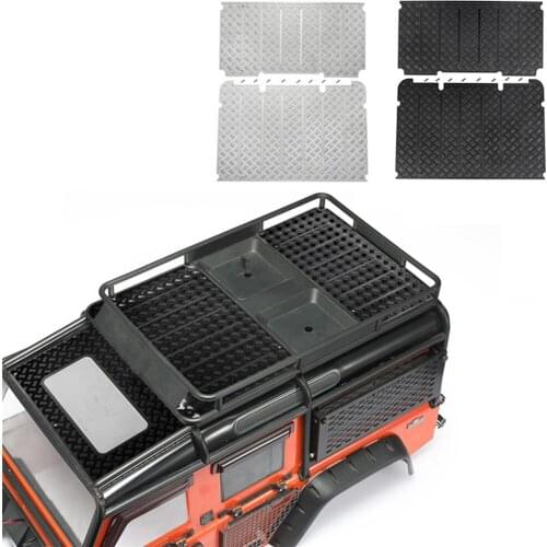 RC Car Decoration Metal Plate Roof Luggage Rack Anti-skid Plate for TRAXXAS TRX4 Defender 1/10 RC Car Upgrade Parts