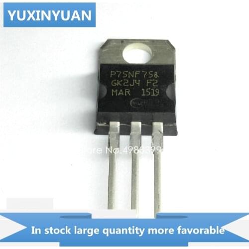YUXINYUAN 5PCS/LOT P75NF75 P 75NF75 P75NF TO220 in stock in stock