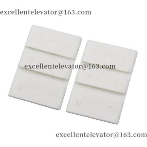 Elevator 3 in 1 Guide Shoe Insert 76*50mm Groove Width 16mm Use for Thyssen