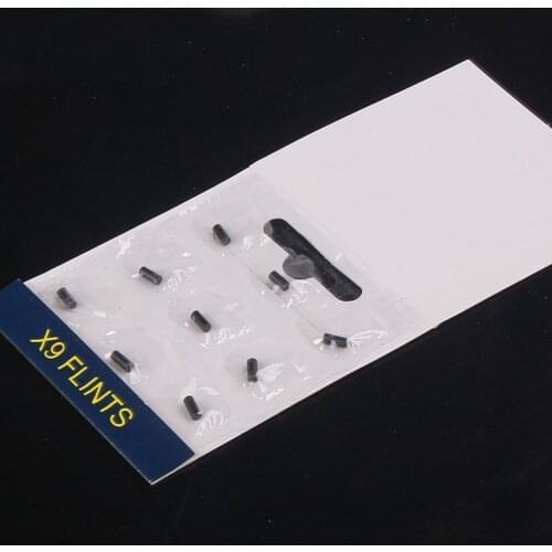 Original Flint Clipper Clifford Lighter Universal Flint Accessories 9 Pieces Of Black Flint One Card