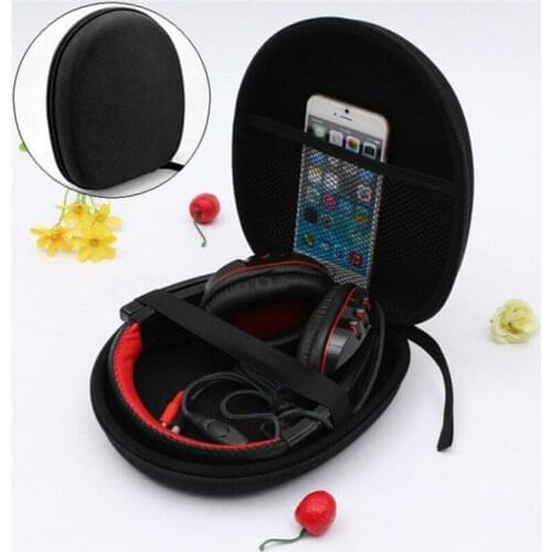 Travel Headphone Protection Carry Hard Case Bag Earphone Headset Storage Zipper Box