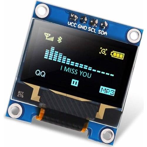 0.96" Inch I2c IIC Serial 12864 128X64 OLed Yellow Blue LCD LED Display Module for Arduino Raspberry PI