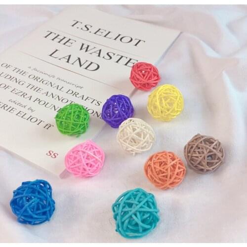 1pcs 3cm Yellow Rattan Ball Toy Ball Friendly Colorful Soft Plastic Ocean Funny Baby Kid Swim Toy Water Pool Wave