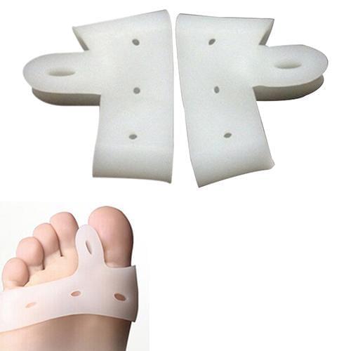 2 Pcs Silicone Toe Hallux Valgus Separator Straightener Bunion Relief Soft Pads Thumb Adjuster Toe Correction Feet Care Tool