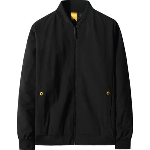 2020 Mens Wear Casual Jacket. Of Slim Handsome Spring Autumn Casual Solid Color Large Size Baseball Clothes 8xl 7xl 6xl 5xl