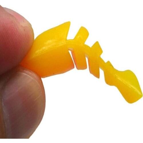 5-10pcs/lot Jigging Wobblers sinking Fishing Lure Aritificial Silicone Break three sections soft bait Bass Pike Fishing Tackle