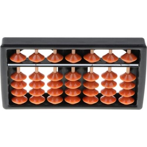 7-Digit Beads Soroban Abacus Kids Math Learning Aid Calculating Teaching Toy Arithmetic Tool Student School Supplies