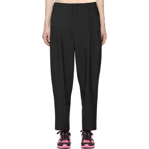 Ankle-length trousers with small feet straight all-match classic loose casual pants literary casual trousers men