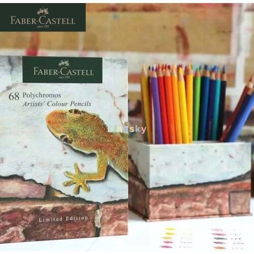 Faber-Castell Limited Edition Polychromos Colour Pencil Cup of 68 High Quality,Vibrant, Break Resistant Tipped Coloured Pencils