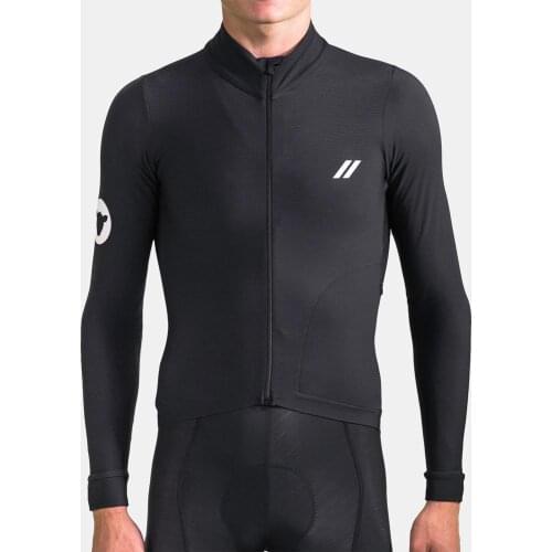 2020 New Black Thermal Fleece Long Sleeve Cycling Jersey for Winter Ride Outdoor Road bicycle clothes winter Cycle jacket