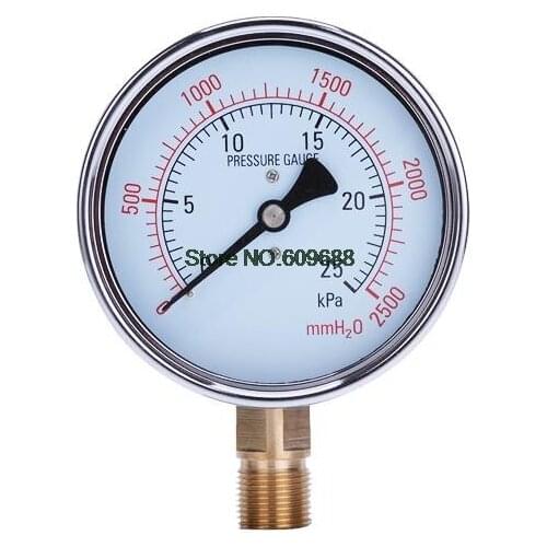 YE100 Capsule Pressure Gauge Differential Pressure KPG Meter Natural Gas Meter YE-100