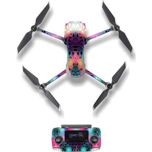 [M20012] Vintage Pattern Style Skin Sticker for DJI Mavic 2 Pro & Zoom Drone Body Remote Controller Battery Protection Film