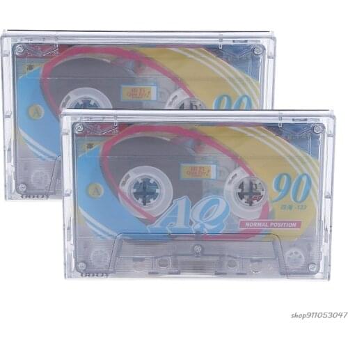 FreeShip 2Pcs/Set Cassette TapesEmpty 60 Minutes Magnetic Audio Tape Professional 90 Minutes for Teaching Recorded 21 wholesales