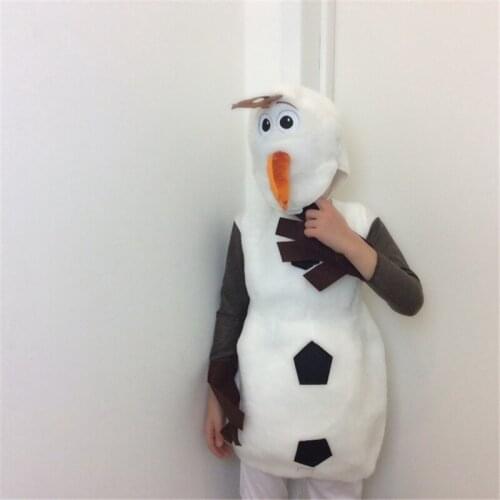 Cute Olaf Halloween Cosplay Costumes For Kids Movie Jumpsuit Dance Perfomance Carnival Game Wear Role Play