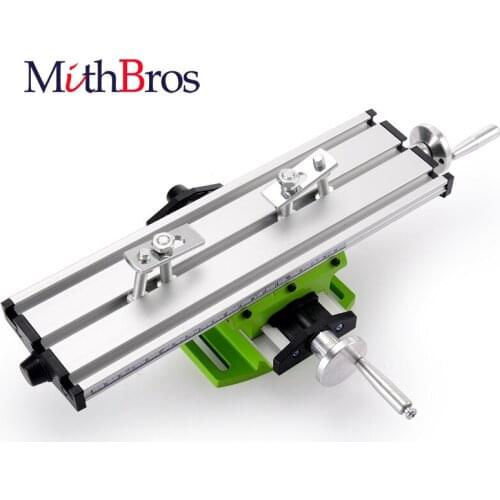 MithBros Mini Precision Milling Machine Worktable Multifuncti Fixture Drill Milling Machine X Y-axis Adjustment Coordinate Table