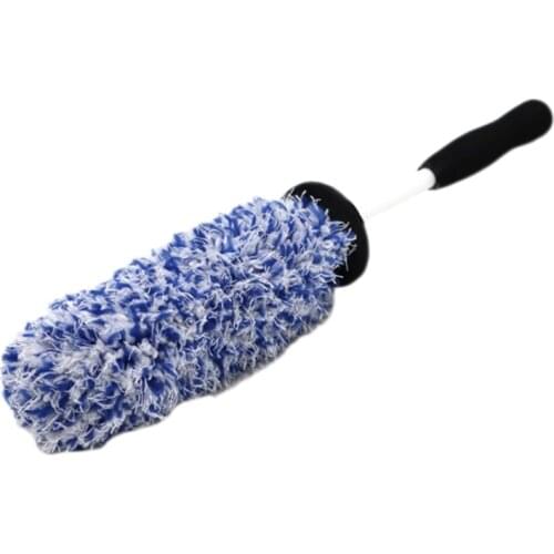 New Top Microfiber Premium Car Duster Wheels Brush Non-Slip Handle Easy to Cleaning Rims Spokes Wheel Barrel & Brake Caliper