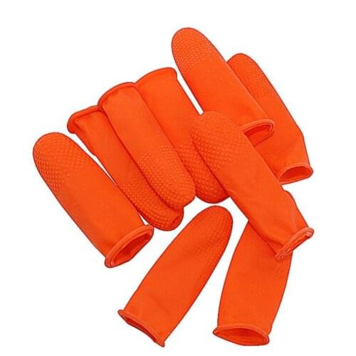 New 100PCS Disposable Latex Rubber Finger Cots Anti-static Fingertips Protector Gloves For Kitchen Accessories Tools Protector