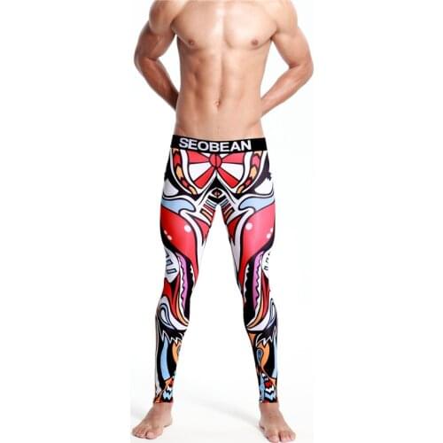 New Arrival SEOBEAN Mens Sexy Thermal Underwear Fashion Warm Long Johns Sleepwear Tight Trousers