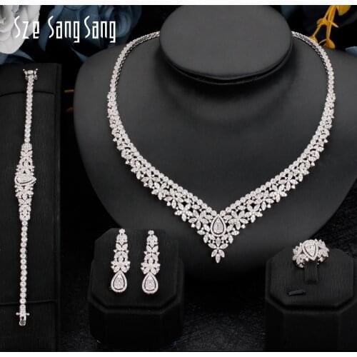 Original Design Fashion Women Jewelry Set For Wedding Cubic Zirconia Super Quality Anniversary Gift Nigerian Bridal Jewellery