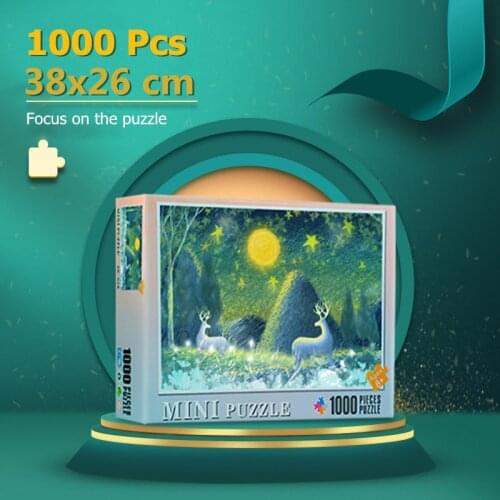Mini Jigsaw Puzzle 1000 Pieces 38x26 cm Assembling Picture Puzzle For Adults Educational Toys Puzzles Pare Adultos