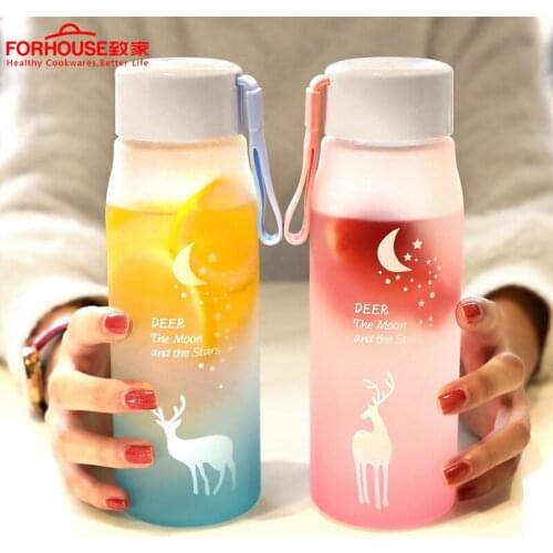 560ml Outdoor Water Bottle Sports Bottles Leak Proof Children School With Lid Hiking Camping Plastic BPA Free Free Shipping