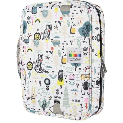 PPYY-220 Slots Colored Pencil Case Oxford Fabric Pen Case with Compartments Pencil Holder for Watercolor Pencils