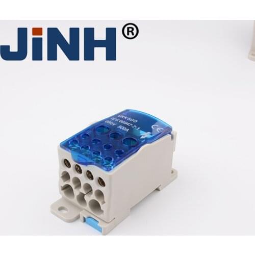 500A Terminal Block Din Rail distribution Box Universal Electric Wire Connector Power Junction Box
