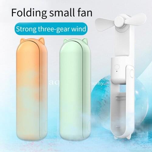 Handheld Mini Fan Portable USB Rechargeable Output Small Pocket Fan For Women Student Travel Outdoor 3 Speed Level Ventoinha