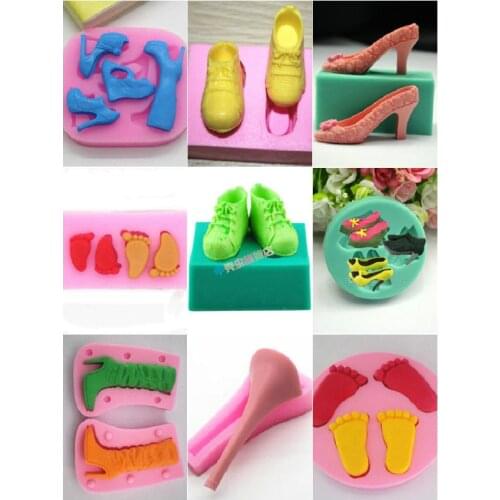 Silicone mould Shoes/feet Series Cake Decorative Mold baking tools