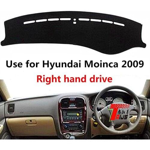 TAIJS Factory Anti cracking 3colors Polyester Fibre Car Dashboard Mat For Hyundai Moinca 2009 Right hand drive
