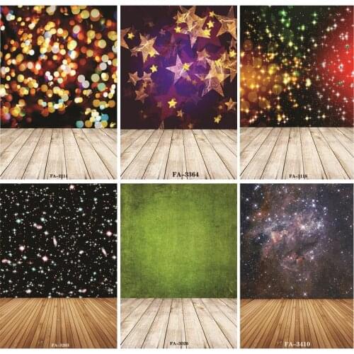 ZHISUXI Vinyl Custom Photography Backdrops Prop Space Starry Sky and floor Theme Photography Background FA20419-101
