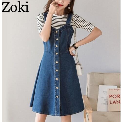 Джинсовые летние платья Zoki China At AliExpress