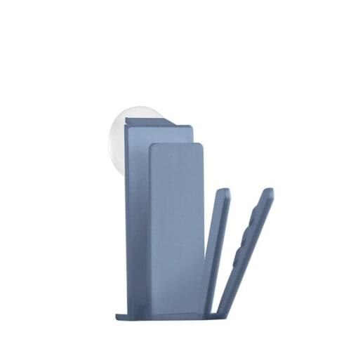 1 Pc Toothbrush Holders Wall Mounted Stand Bathroom Tools w Suction Cup Hook