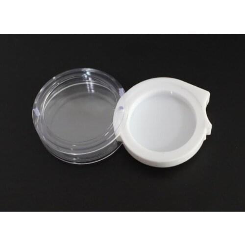 100 PCS/LOT rotable empty 2g eyeshadow case, cosmetic conatainer white color