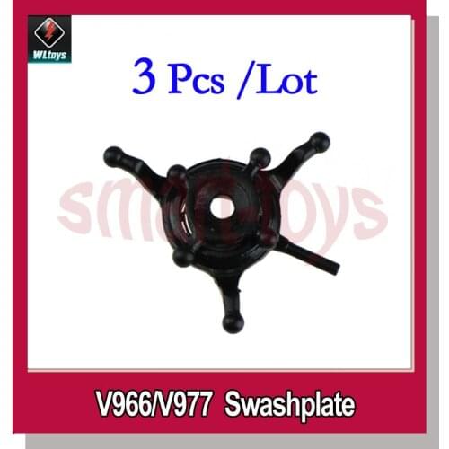 3Pcs Original V966-007 Swashplate for Wltoys V966 V977 RC Helicopter Spare Parts