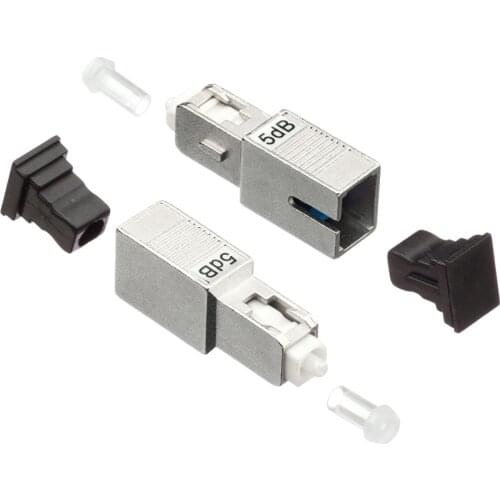 5PCS SC UPC 5bd Simplex mode fiber optic Attenuator SC 5 dB metal male Fiber Attenuator FTTH attenuator