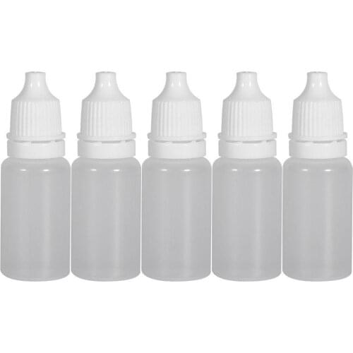 50Pcs 10ml Soft Empty Squeeze Dropper Bottles Eye Drop Liquid Storage Containers