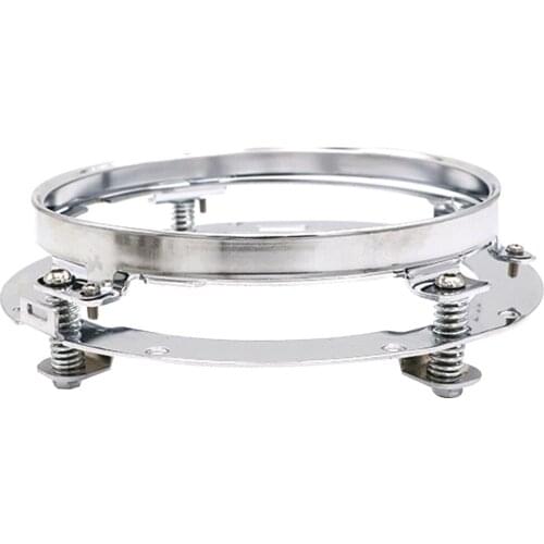 7" Headlight Bracket for Motorcycle Stainless Steel Round Ring Mount