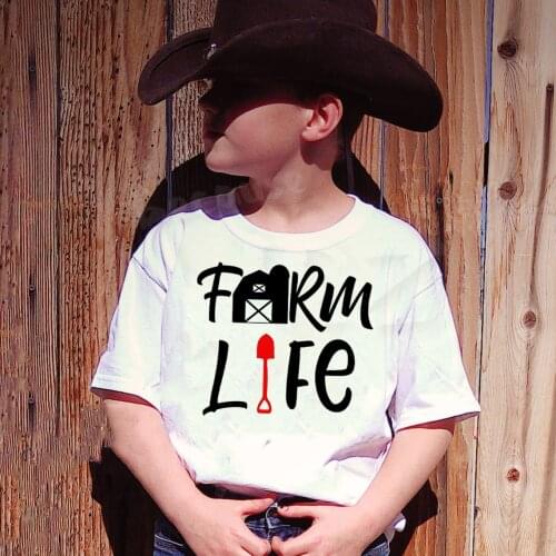 Kids t-shirt boys Girls tee for children Farm Girl Shirt Life Is Better On The Farm Girl tops Vintage Gift Farm Life outfits
