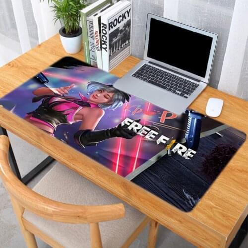 Free Fire Mausepad Mouse Gamer Desk Hot Pad Kawaii Gaming Accessories Keyboard for Compass Varmilo Table Mat PC Gamer Cabinet