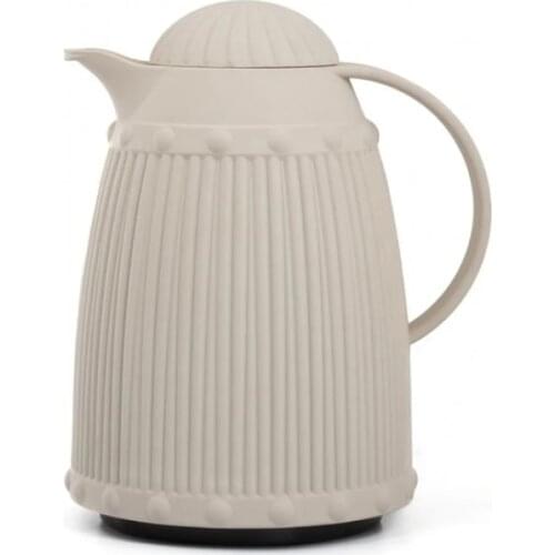 Large capacity leak proof tea coffee cup thermos bottle with holder acrylic and glass material 1 L thermo bottle Baroque Style T