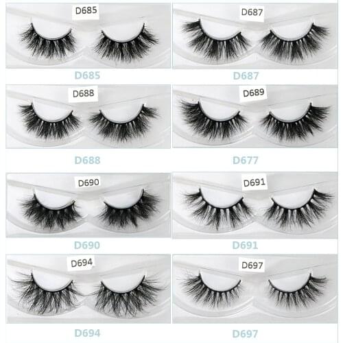 HBZGTLAD Mink Lashes 3D Mink Eyelashes 100% Cruelty free Lashes Handmade Reusable Natural Eyelashes Popular False Lashes Makeup